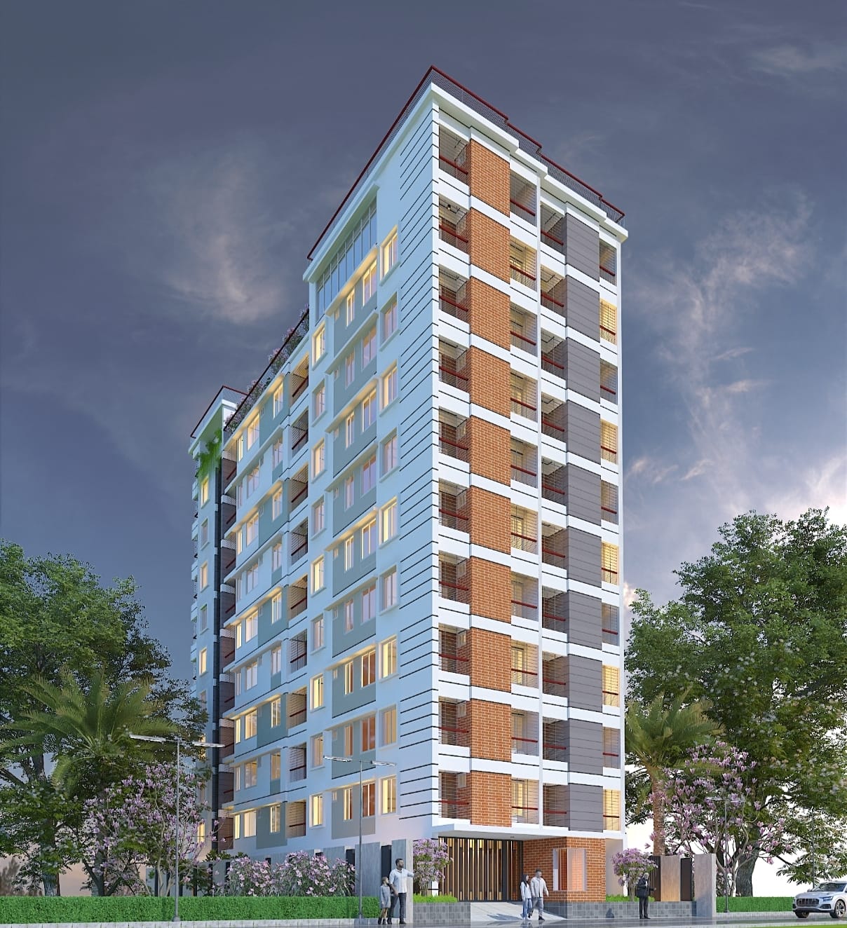 Contemporary residential property